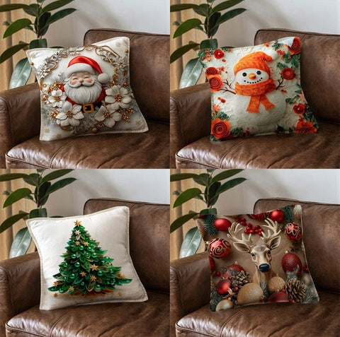 4 FUNDAS NAVIDEÑAS PREMIUM CON LUZ LED 🎄HOY PRECIO ESPECIAL!