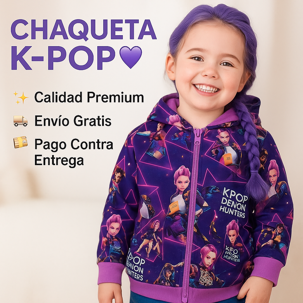 Chaqueta Rompevientos Guerreras K-Pop – 50% off Black Friday