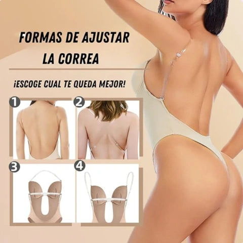 Body Invisible con escote – Moldea tu figura y luce impactante sin que nadie lo note
