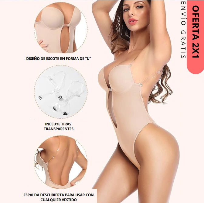 Body Invisible con escote – Moldea tu figura y luce impactante sin que nadie lo note