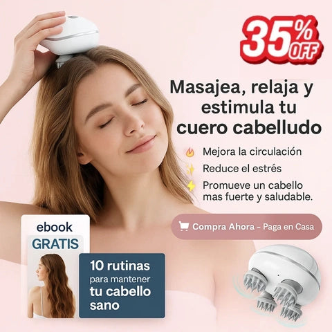 MASAJEADOR PARA EL CUERO CABELLUDO +EBOOK GRATIS