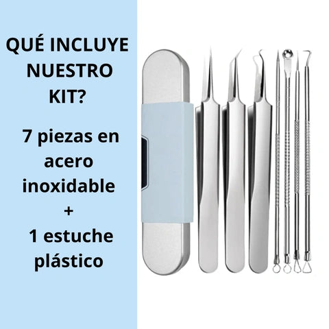 Kit para eliminar puntos negros I 7 piezas únicas -35% DE DESCUENTO