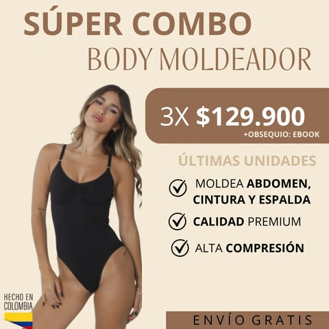 SUPER COMBO X3 BODY MOLDEADOR +OBSEQUIO GRATIS