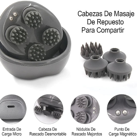MASAJEADOR PARA EL CUERO CABELLUDO +EBOOK GRATIS