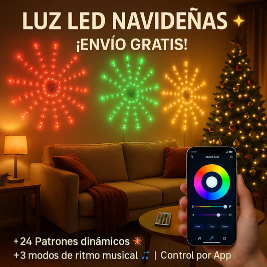 Luces LED navideñas 35% DE DESCUENTO POR HOY!