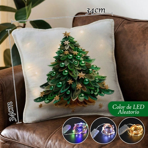 4 FUNDAS NAVIDEÑAS PREMIUM CON LUZ LED 🎄HOY PRECIO ESPECIAL!