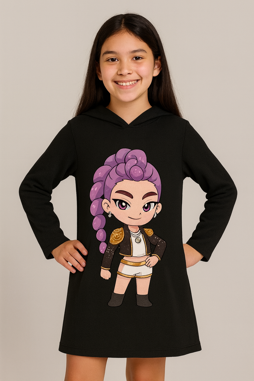 VESTIDO KPOP HUNTRIX- 45% off NAVIDAD