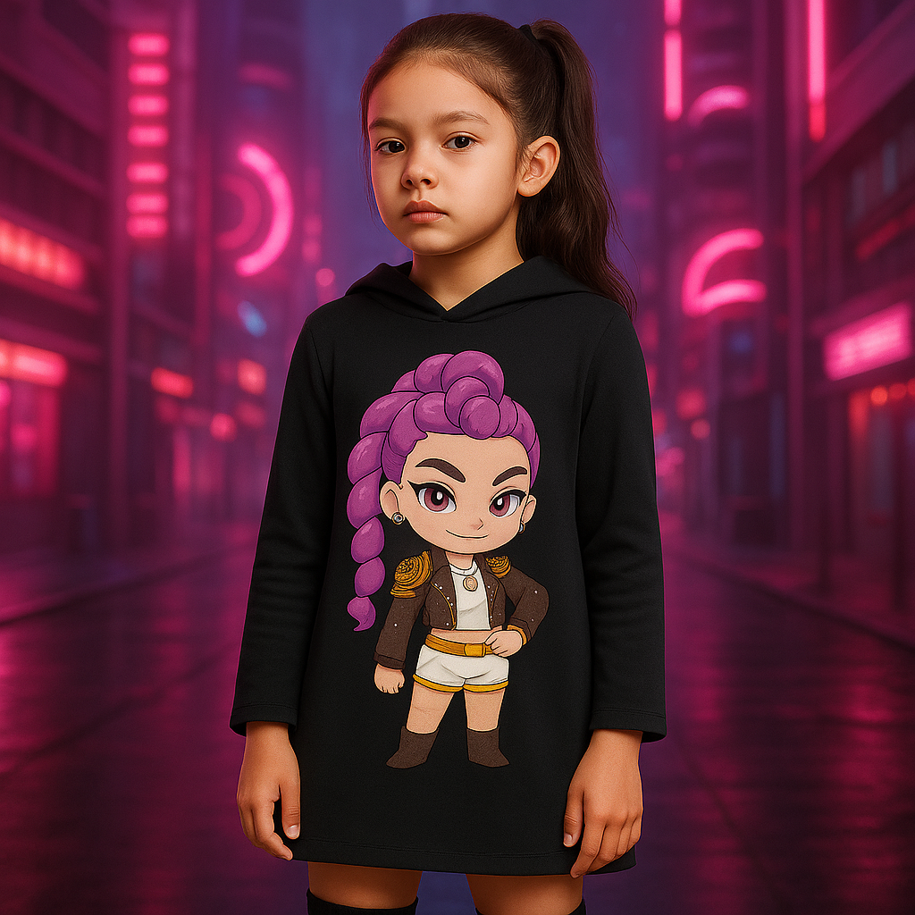VESTIDO KPOP HUNTRIX- 45% off NAVIDAD
