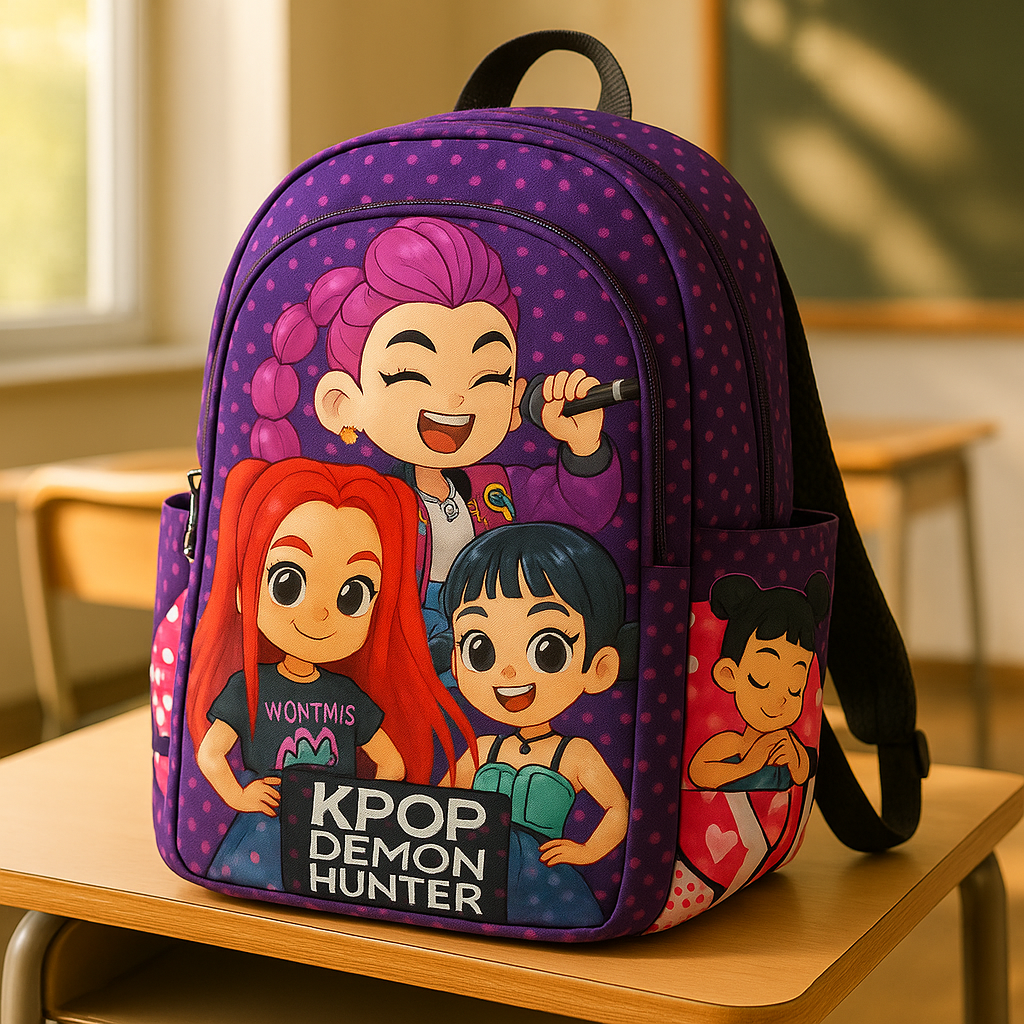 MALETA KPOP HUNTRIX- 45% OFF REGRESO A CLASES