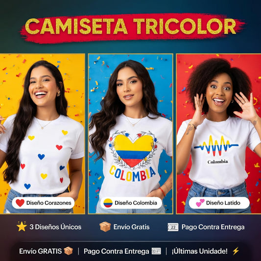 Camiseta Colombia I Diseños exclusivos