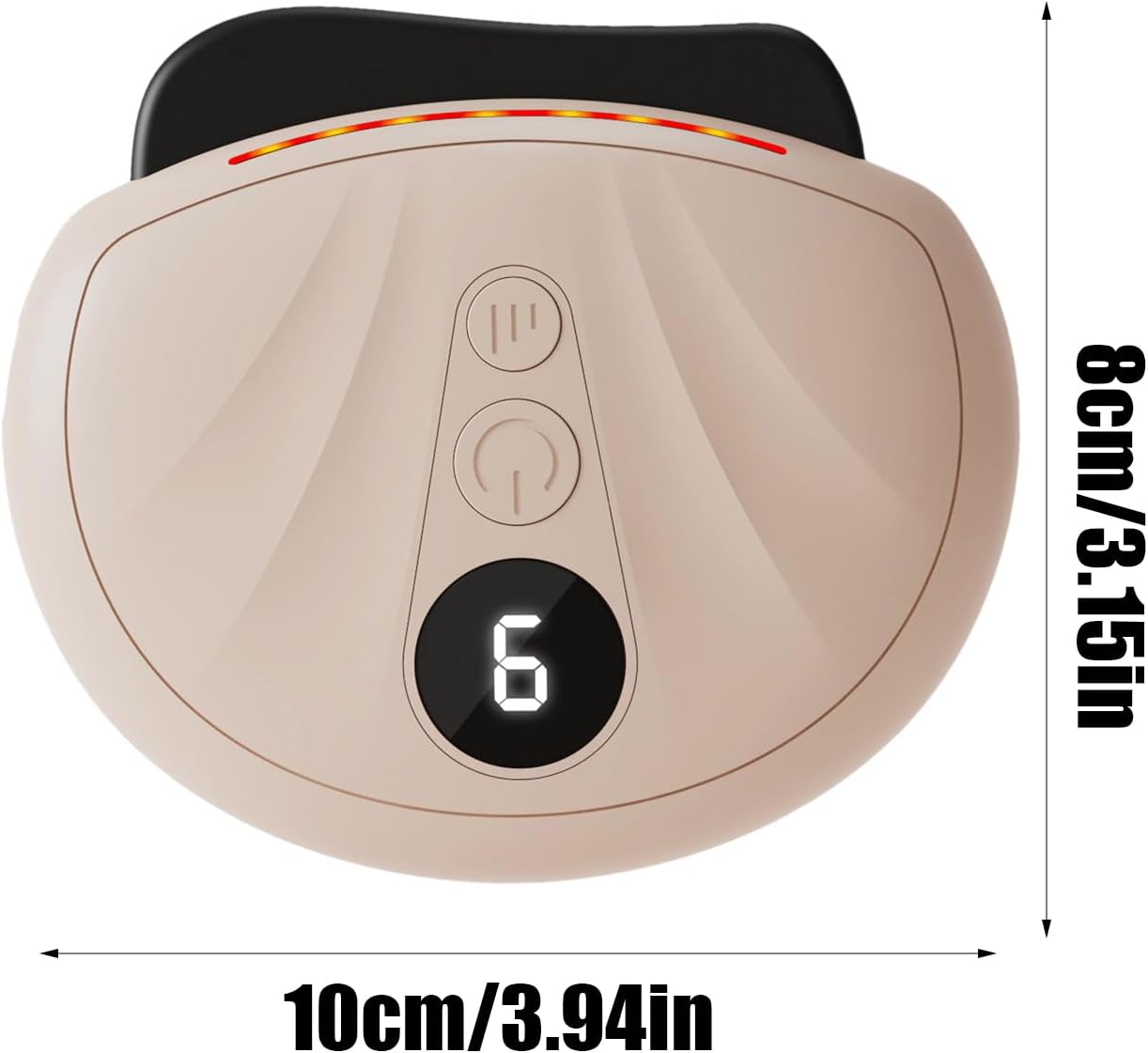 Guasha eléctrica- Masajeador Facial con Calor, Vibración y Luz Roja