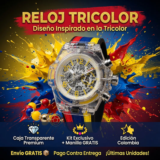 Reloj Colombia con manilla GRATIS