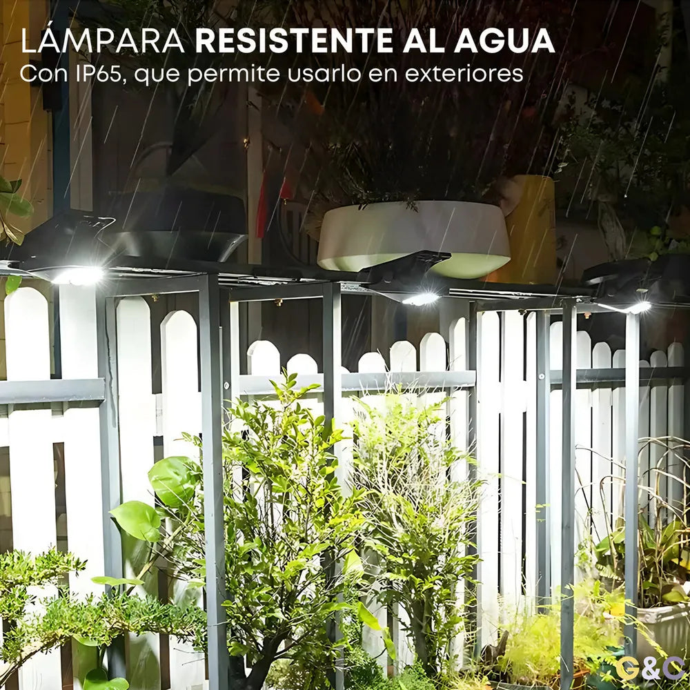 Lámpara Solar ClipSol 180° — Ilumina, ahorra y protege sin cables