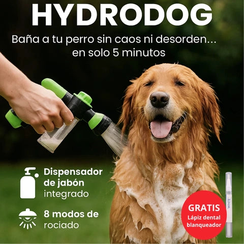 HydroDog-LIMPIEZA TOTAL para tu perro, rápido, sin desorden y en cualquier lugar