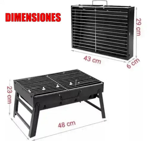 Mini parrilla de carne portátil a carbón