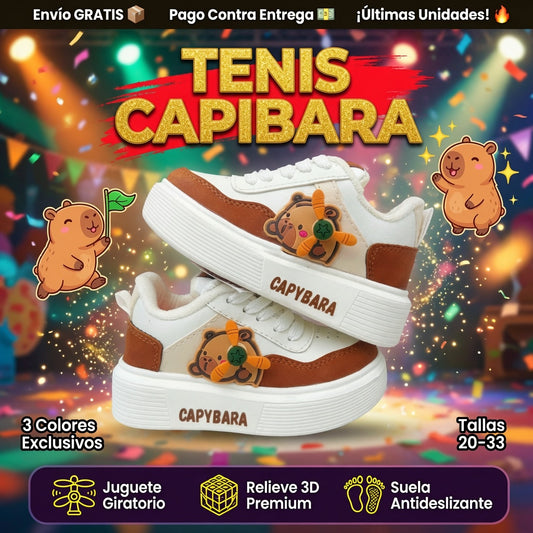 Tenis Capibara con Juguete Giratorio — ¡Felicidad Automática en Cada Paso! 🐹✨