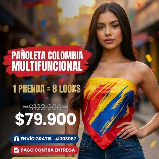 Pañoleta Colombia I 8 Estilos diferentes