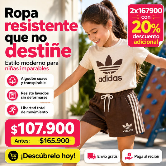 Combo Deportivo Kids — 5 Conjuntos Camiseta + Short