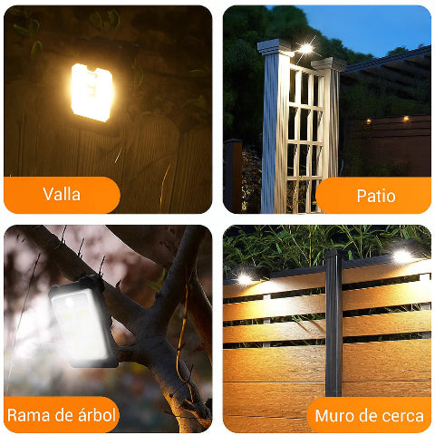Lámpara Solar ClipSol 180° — Ilumina, ahorra y protege sin cables