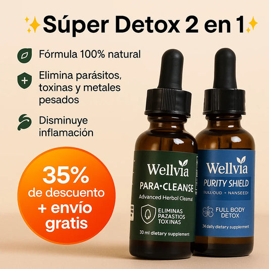 Kit detox- Dos frascos un solo objetivo: Recuperar tu bienestar desde adentro