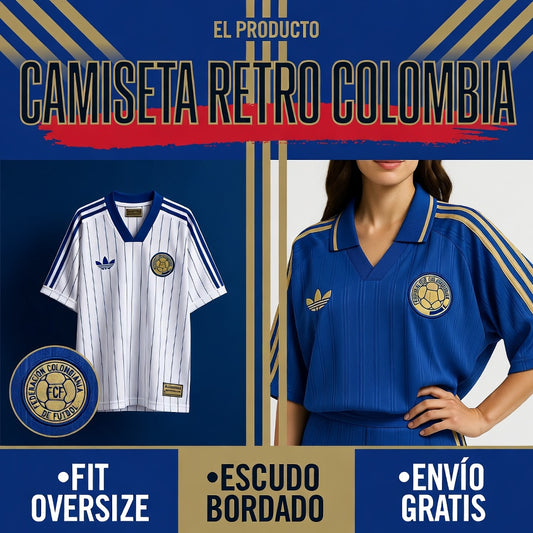 Camiseta retro Colombia