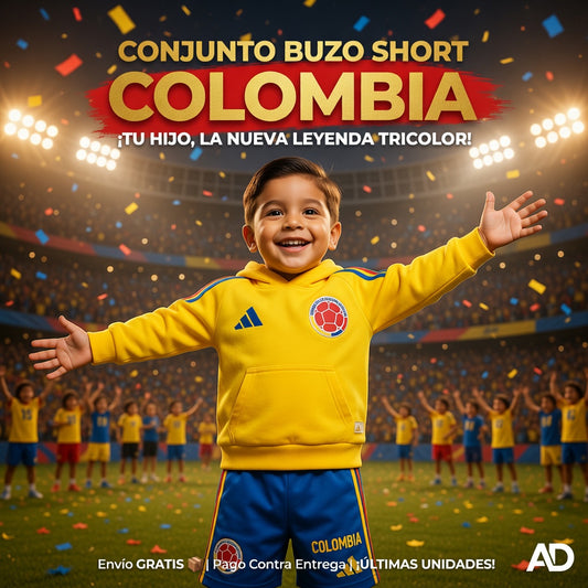 Conjunto short hoodie Colombia