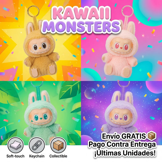 Monstruitos Coleccionables Llavero — 6 Colores Virales, Arma Tu Colección Completa