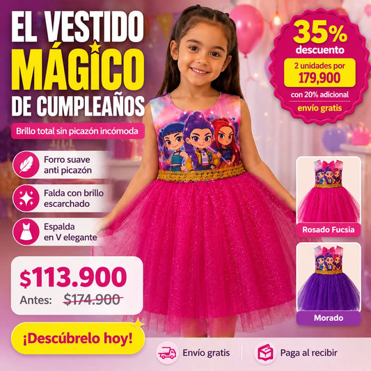 Vestido Kpop Tutu Escarchado — El Vestido Que Siempre Soñó