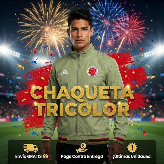 Chaqueta Rompevientos Tricolor — Estilo, Protección y Orgullo Colombiano en Una Sola Prenda