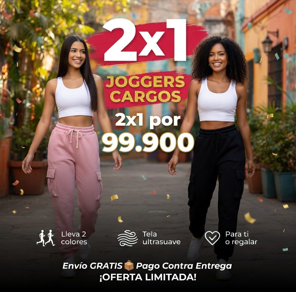 Jogger Cargo Deportivo 2x1 - cómodo, estiloso y tuyo hoy mismo