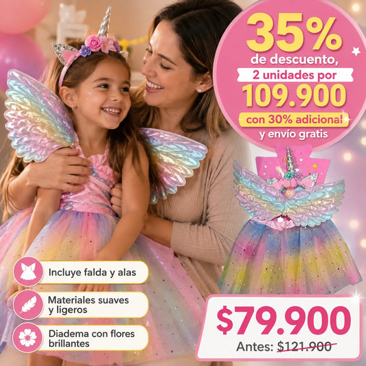 Disfraz de Unicornio Fantasía — Para Que Se Vea Hermosa Este Halloween