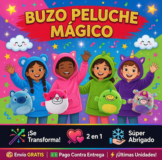 Buzo Peluche Mágico — El Juguete que También Abriga a Tu Hijo