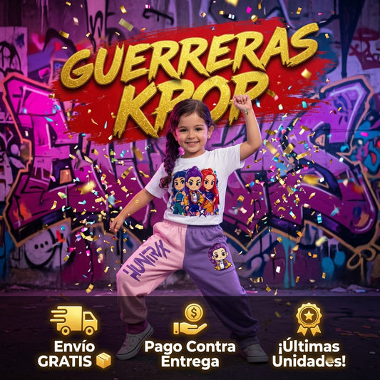 Conjunto Guerreras Kpop — Cómodo, Colorido y Perfecto para el Día a Día