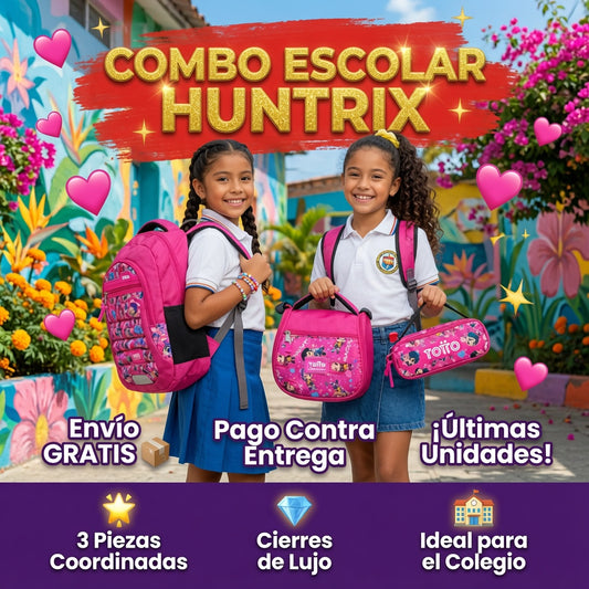 Combo Escolar 3 en 1 — Diseño Heroínas K-Pop Animadas