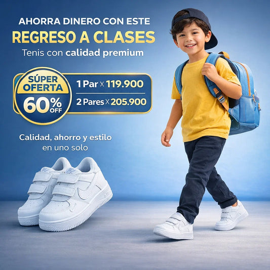TENIS ONE I REGRESO A CLASES CON SÚPER OFERTA 60%OFF!