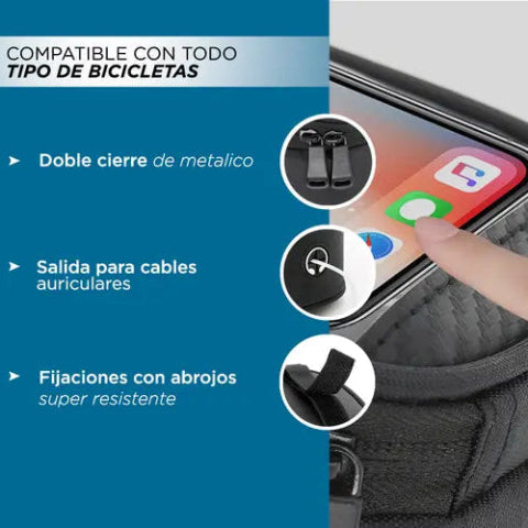 Bolso Soporte Impermeable 5 en 1 para Bicicleta - 45% OFF