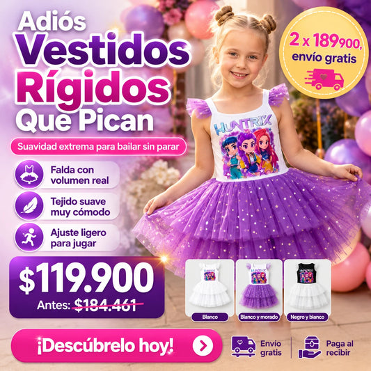 Vestido de Tutu Guerreras Kpop — El Vestido que Hace Brillar a tu Princesa