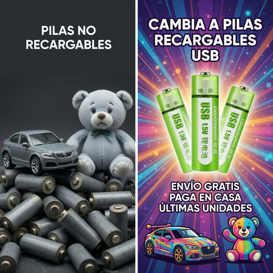 Pilas recargable USB