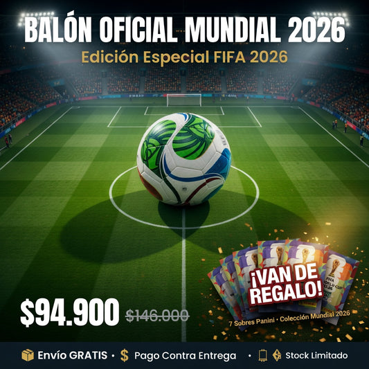 Balón del Mundial FIFA 2026 + Sobres Panini de Regalo