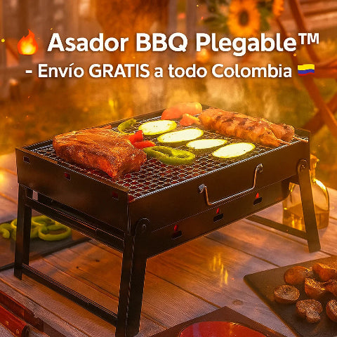 Mini parrilla de carne portátil a carbón