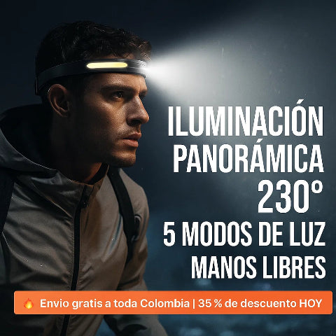 LumiLight® – La linterna frontal más potente y cómoda del mercado +EBOOK GRATIS!