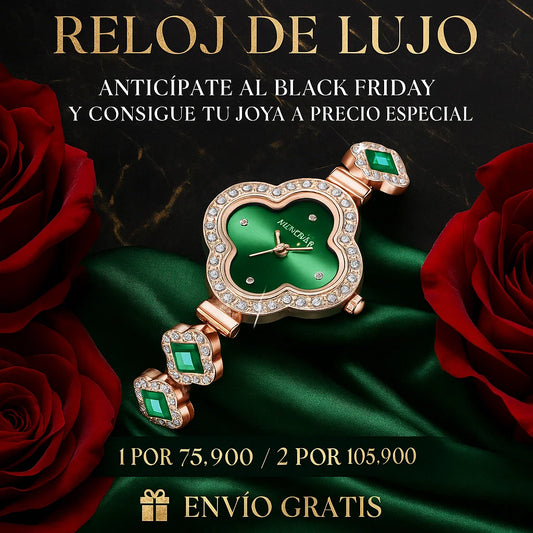 RELOJ DE LUJO-La elegancia que todas quieren, hoy con precio anticipado de Black Friday