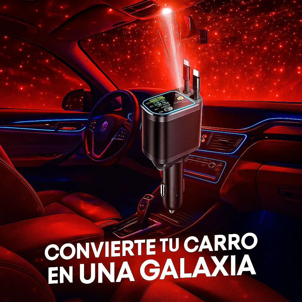 CARGADOR RETRÁCTIL 4 EN 1 CON LUZ ROJA INTEGRADA I OFERTA BLACK FRIDAY