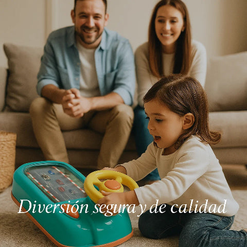TurboDrive® – Simulador de Carreras Infantil: Conduce, juega y aprende