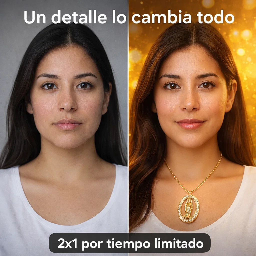 Collar Virgen María con Cristales – Un detalle lleno de fe, intención y elegancia  🎁2X1🎁